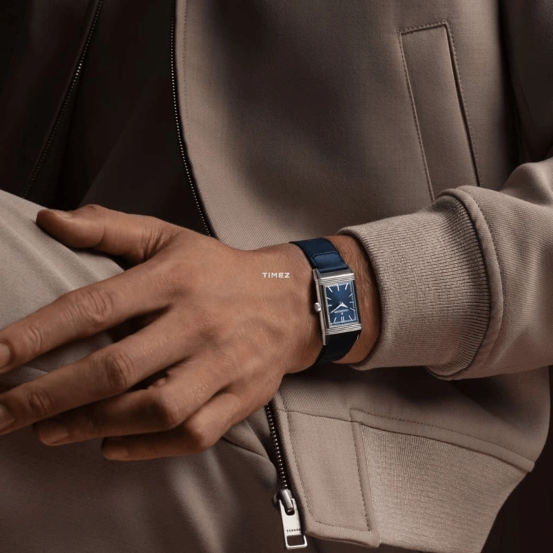 Jaeger-LeCoultre,Reverso 40.10x24.40mm,40.10x24.40mm,Stainless Steel,Blue,Handwound,45hours,In-house Caliber,Q716848J