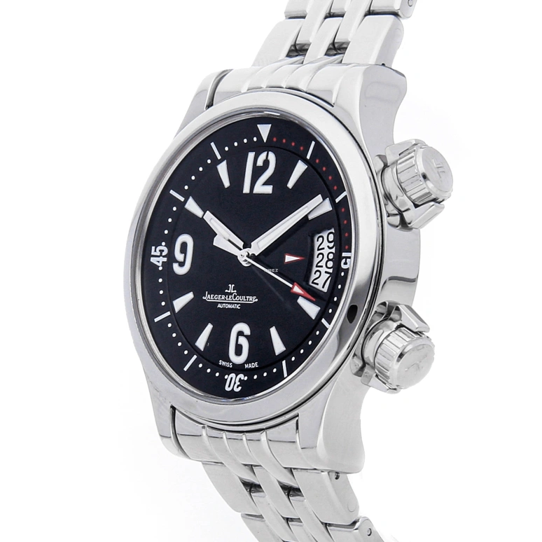 Jaeger-LeCoultre,Master 39mm,39mm,Stainless Steel,Black,Automatic,Day,Sapphire,Crystal Glass,Q1728170