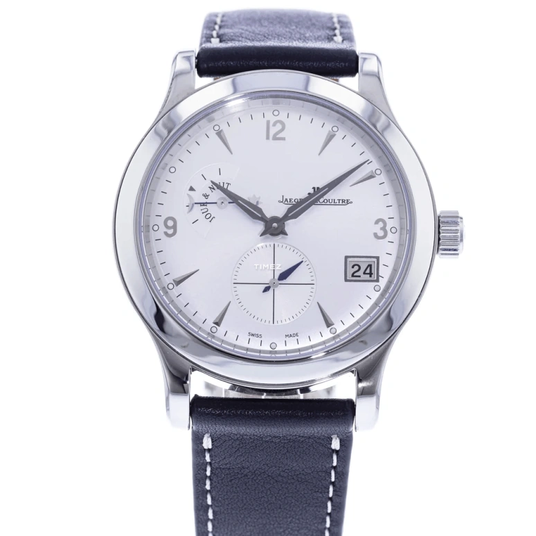 Jaeger-LeCoultre,Master 40mm,40mm,Stainless Steel,Silver,Grey,Automatic,Day,Dule Time,Day / Night Indication,Q1628420