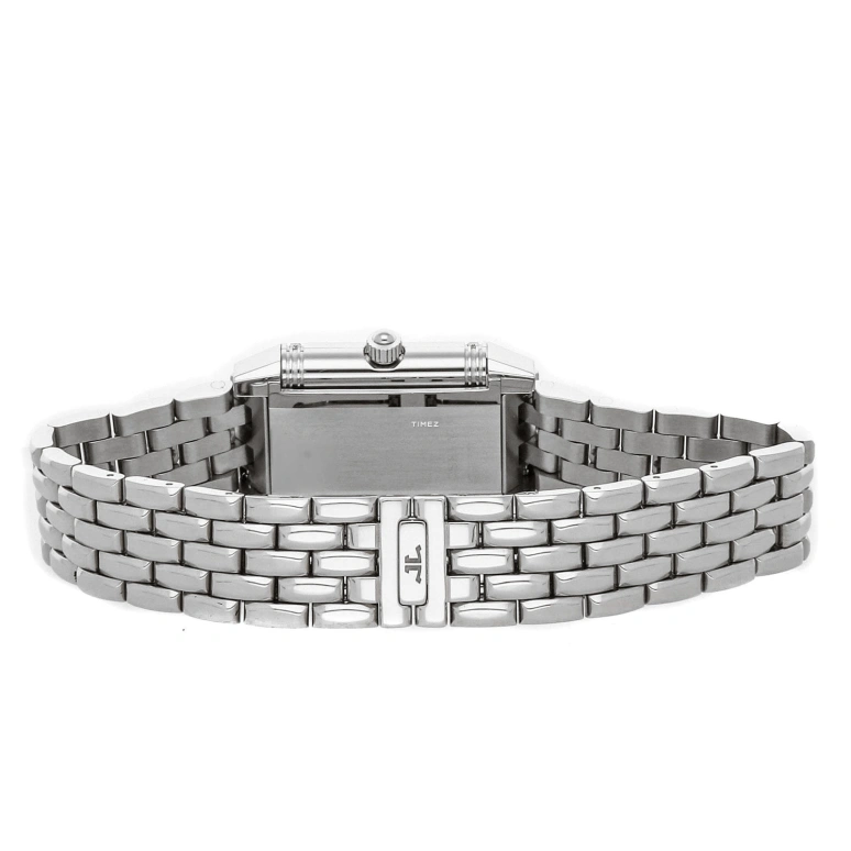 Jaeger-LeCoultre,Reverso 40x25mm,40x25mm,Stainless Steel,Silver White,Handwound,Sapphire,Crystal Glass,Square,Q2648140