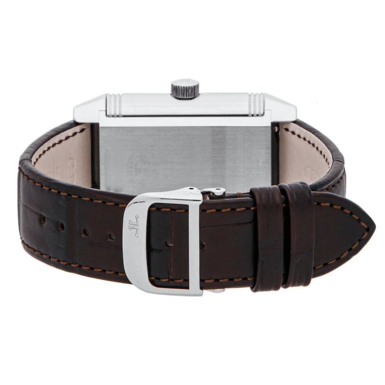 Jaeger-LeCoultre,Reverso 29.10x46.40mm,29.10x46.40mm,Stainless Steel,Silver White,Handwound,Power Reserve Indicator,Big Date,Q3008420