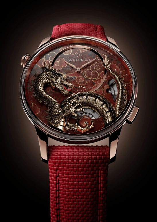 Jaquet Droz,Automata 43mm,43mm,Red Gold,Red,Gold,Automatic,Sapphire,Crystal Glass,Round,J0327330081