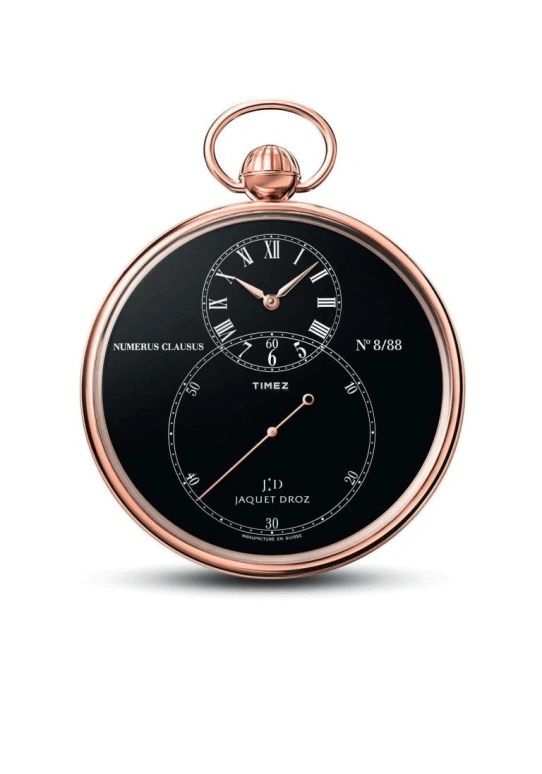 Jaquet Droz,Grande Seconde 50mm,50mm,Red Gold,Black,Handwound,40hours,In-house Caliber,J080033003