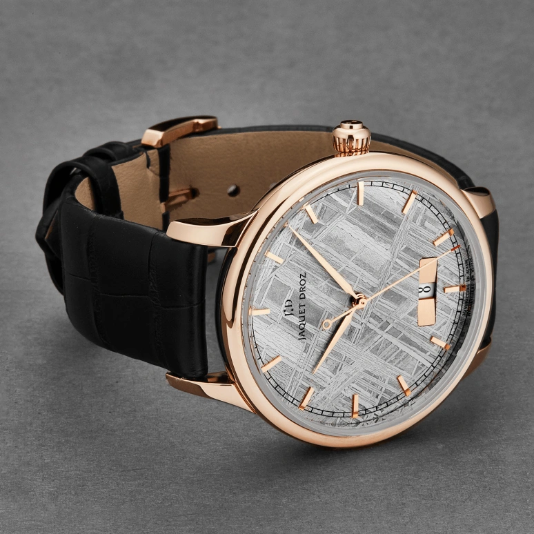 Jaquet Droz,Astrale 39mm,39mm,Red Gold,Grey,Day,Sapphire,Crystal Glass,Meteorite,J017513270