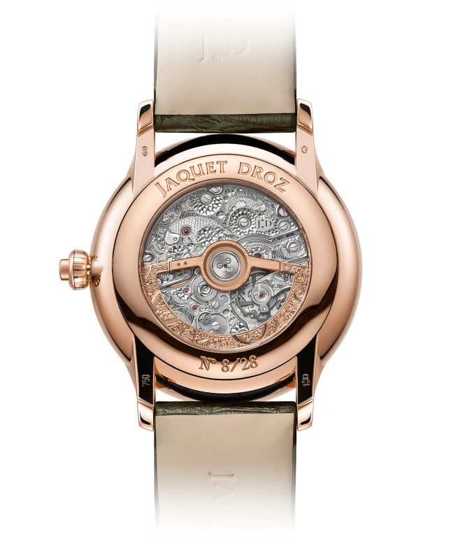 Jaquet Droz,Automata 43mm,43mm,Red Gold,White,Yellow,Black,Blue,Red,Automatic,Round,Rose Gold,J032633270