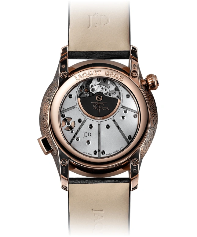 Jaquet Droz,Automata 43mm,43mm,Red Gold,Black,Automatic,Round,Rose Gold,J0327330011
