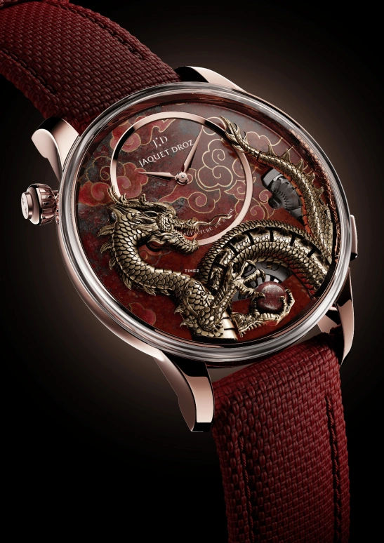 Jaquet Droz,Automata 43mm,43mm,Red Gold,Red,Gold,Automatic,Sapphire,Crystal Glass,Round,J0327330081