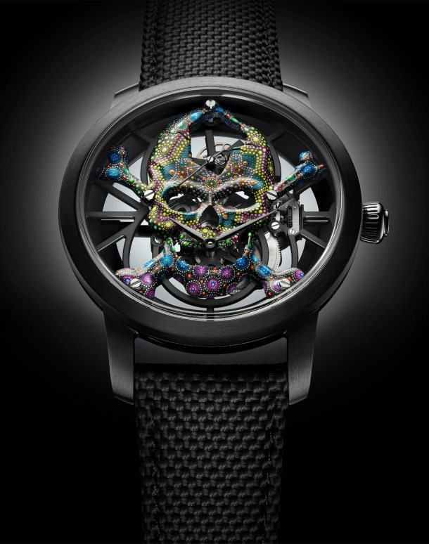 Jaquet Droz,Grande Seconde 42.30mm,42.30mm,Ceramic,Skeleton,Black,Automatic,Tourbillon,Sapphire,J0135250101