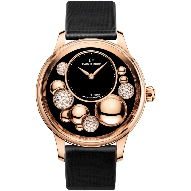Jaquet Droz,Petite Heure Minute 41mm,41mm,Red Gold,Black,Automatic,Sapphire,Crystal Glass,Round,J005023521