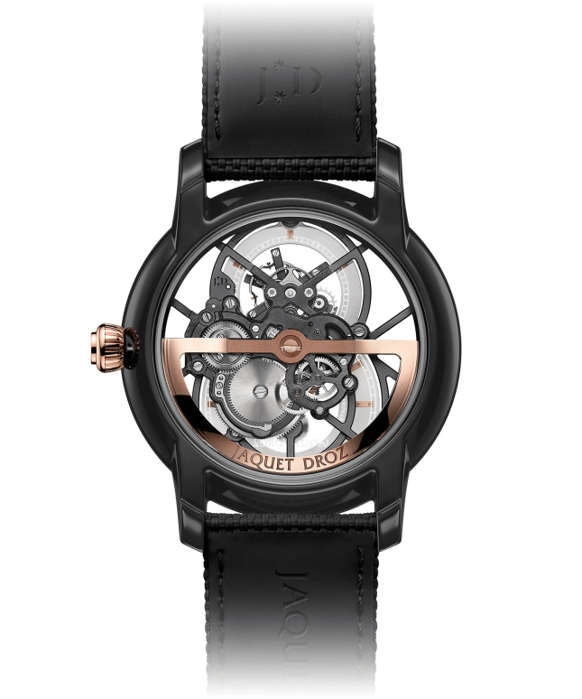 Jaquet Droz,Grande Seconde 42.30mm,42.30mm,Ceramic,Skeleton,Grey,Automatic,Tourbillon,Sapphire,J0135250071