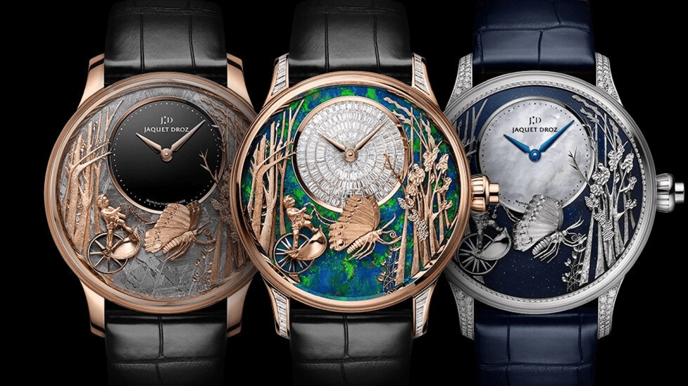 Jaquet Droz,Automata 43mm,43mm,Red Gold,Black,Rose Gold,Grey,Automatic,Sapphire,Round,J032533271