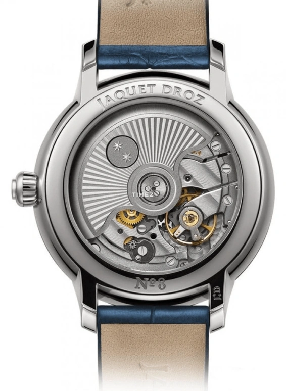 Jaquet Droz,Petite Heure Minute 35mm,35mm,Stainless Steel,Blue,Automatic,68hours,In-house Caliber,J005000270