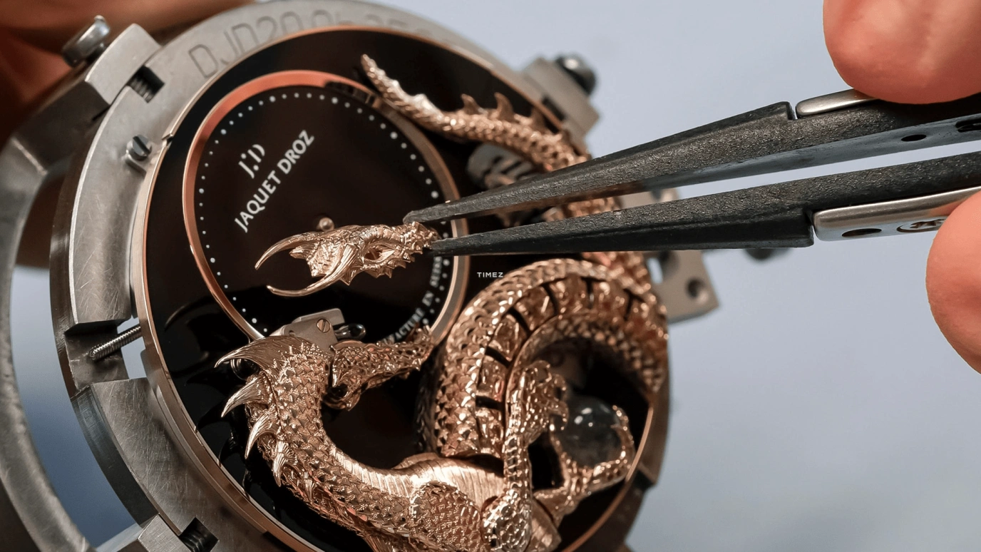 Jaquet Droz,Automata 43mm,43mm,Red Gold,Black,Automatic,Sapphire,Round,J0327330041