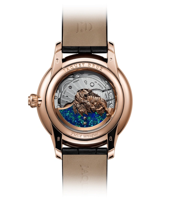 Jaquet Droz,Ateliers D'Art 41mm,41mm,Red Gold,Black,Multi-Color,Automatic,Sapphire,Round,J005023300