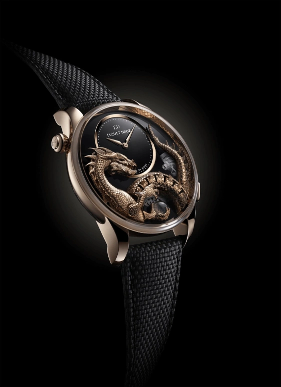 Jaquet Droz,Automata 43mm,43mm,Red Gold,Black,Automatic,Sapphire,Round,J0327330041
