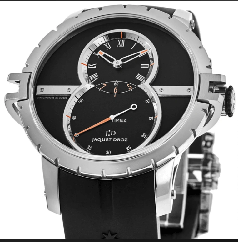 Jaquet Droz,Grande Seconde 45mm,45mm,Stainless Steel,Black,Automatic,J029030409