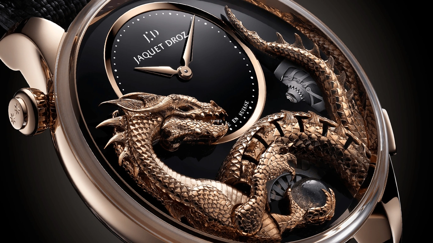 Jaquet Droz,Automata 43mm,43mm,Red Gold,Black,Automatic,Sapphire,Round,J0327330041