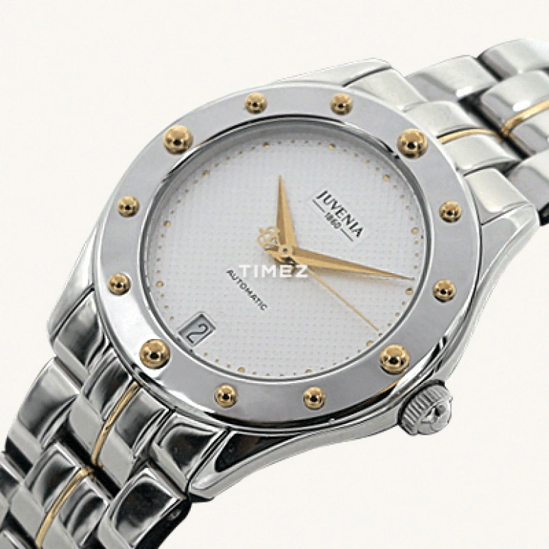 Juvenia,Planet 36mm,36mm,Stainless Steel,White,Automatic,Day,Round,P5A4,P5A4.4.654.08