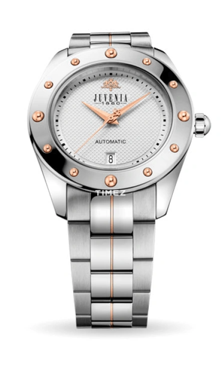 Juvenia,Planet 40mm,40mm,Stainless Steel,White,Automatic,Day,Sapphire,Glass,PLA1,PLA1.C.594.04