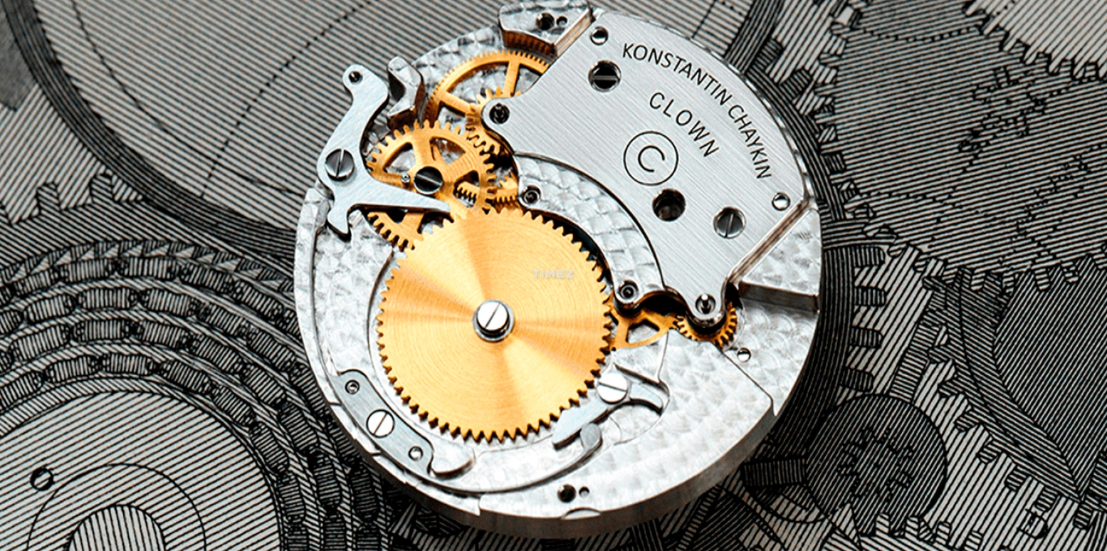 Konstantin Chaykin,Wristmons 42mm,42mm,Stainless Steel,White,Red,Grey,Automatic,Moonphase,Sapphire,Crystal Glass,Clown