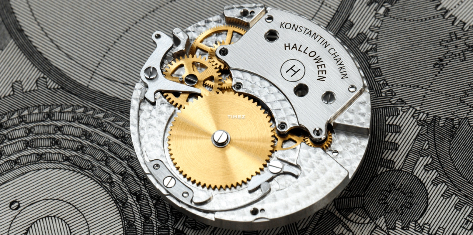 Konstantin Chaykin,Wristmons 42mm,42mm,Bronze,Green,Yellow,Automatic,Moonphase,Sapphire,Crystal Glass,Green Halloween