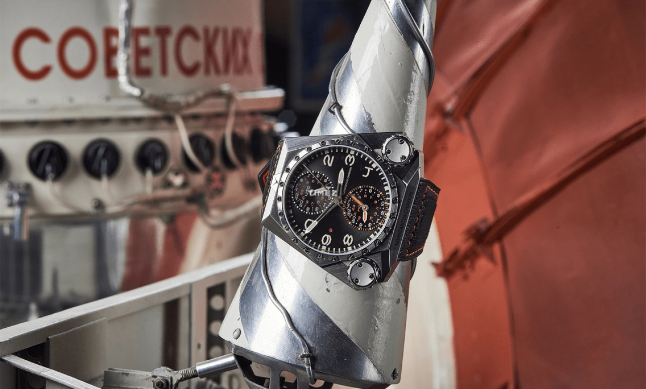 Konstantin Chaykin,Mars Conqueror 55.82x48mm,55.82x48mm,Titanium,Grey,Automatic,Dule Time,Function Selector,Mars Conqueror Mk3 Fighter