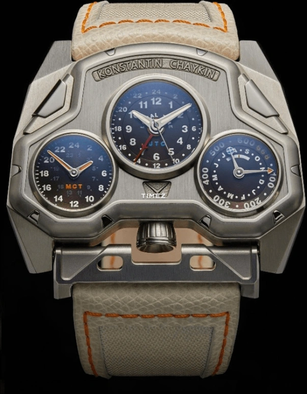 Konstantin Chaykin,Mars Conqueror 60x48.50mm,60x48.50mm,Titanium,Black,Automatic,Day,Sapphire,Mars Conqueror MKI