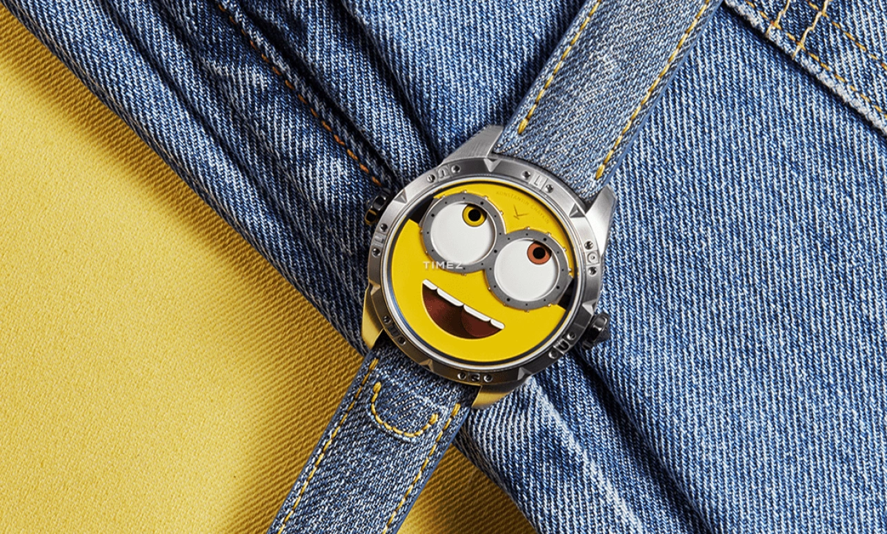 Konstantin Chaykin,Wristmons 40mm,40mm,Stainless Steel,Yellow,White,Automatic,Moonphase,Sapphire,Crystal Glass,Minions