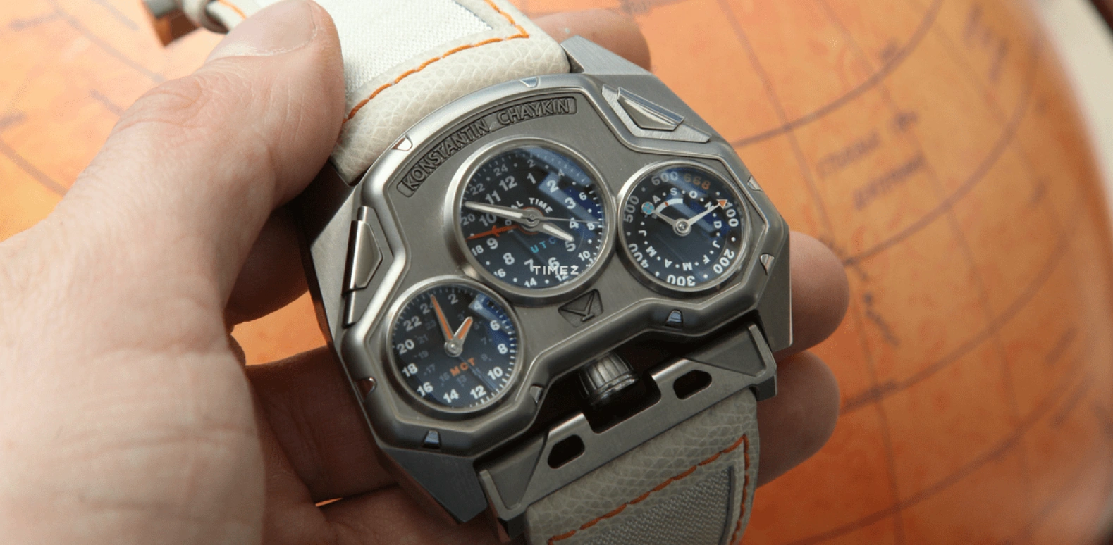 Konstantin Chaykin,Mars Conqueror 60x48.50mm,60x48.50mm,Titanium,Black,Automatic,Day,Sapphire,Mars Conqueror MKI