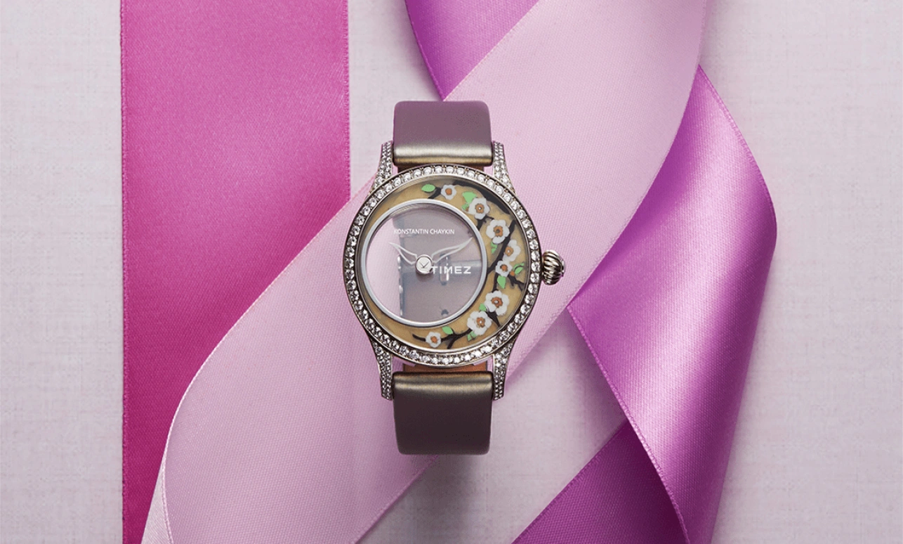 Konstantin Chaykin,Levitas 40mm,40mm,White Gold,Transparent,Multi-Color,Handwound,Sapphire,Crystal Glass,Round,Levitas Art 40