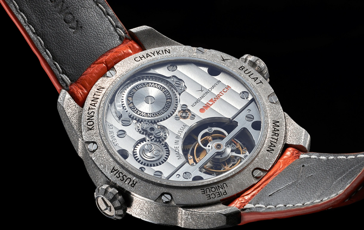 Konstantin Chaykin,Wristmons 40mm,40mm,Stainless Steel,Skeleton,Handwound,Date,Day,Tourbillon,Retrograde,Sapphire,Crystal Glass,Round,Martian Tourbillon Only Watch 2021 Piece Unique