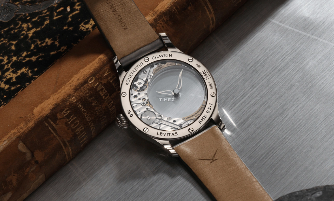Konstantin Chaykin,Levitas 40mm,40mm,White Gold,Transparent,Multi-Color,Handwound,Sapphire,Crystal Glass,Round,Levitas Art 40