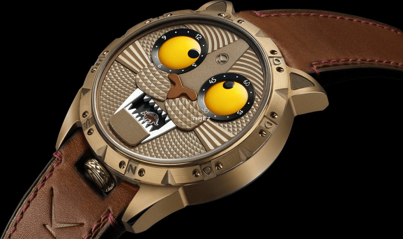 Konstantin Chaykin,Wristmons 42mm,42mm,Bronze,Antique Brass,Automatic,Date,Day / Night Indication,Smilodon