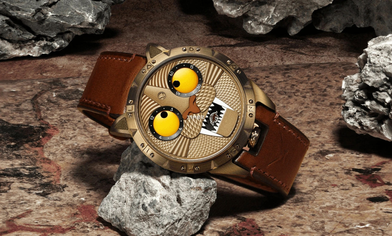 Konstantin Chaykin,Wristmons 42mm,42mm,Bronze,Antique Brass,Automatic,Date,Day / Night Indication,Smilodon