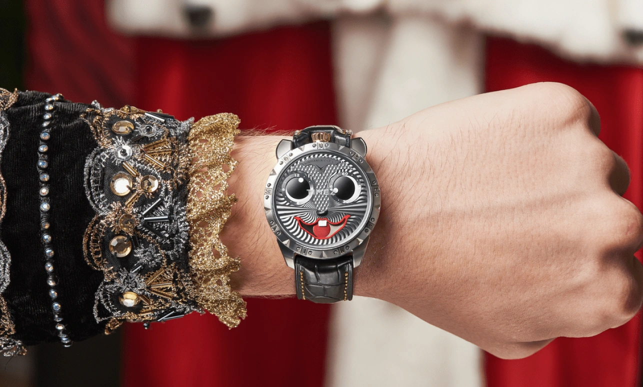 Konstantin Chaykin,Wristmons 42mm,42mm,Titanium,Grey,White,Red,Automatic,Moonphase,Sapphire,Crystal Glass,Mouse King