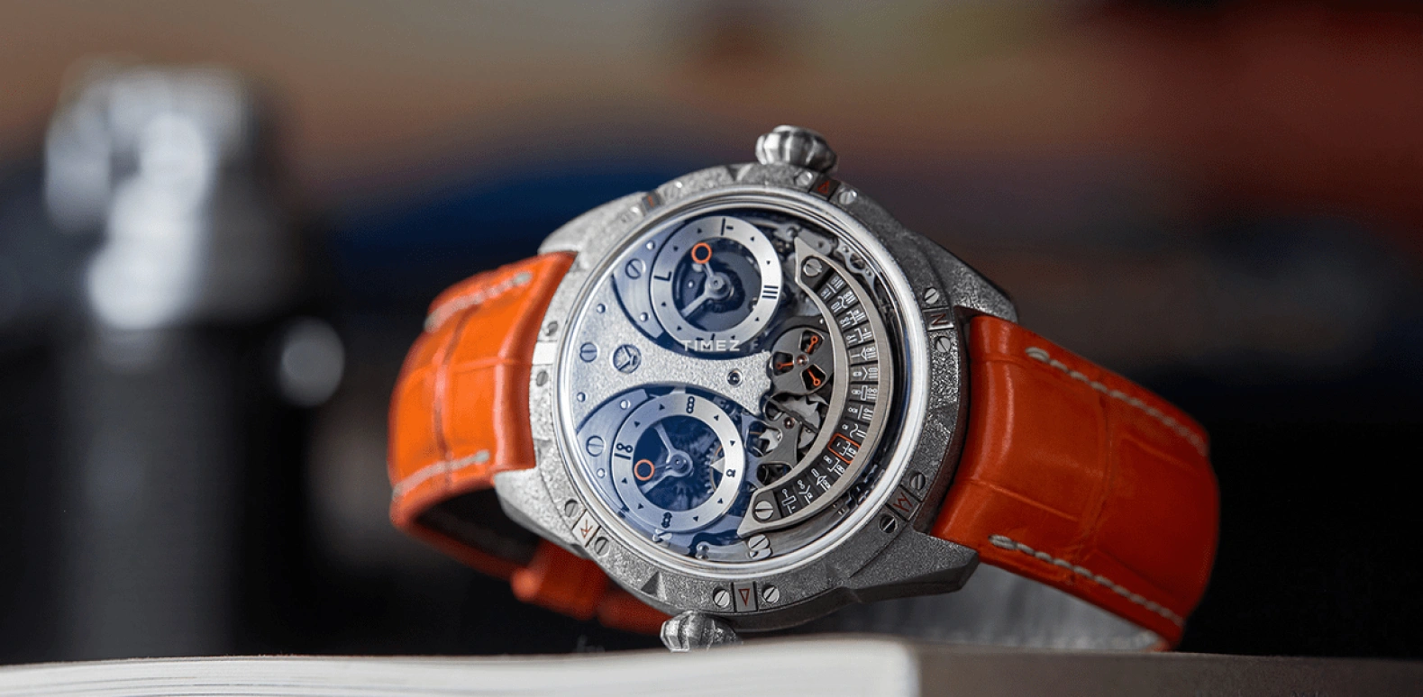 Konstantin Chaykin,Wristmons 40mm,40mm,Stainless Steel,Skeleton,Handwound,Date,Day,Tourbillon,Retrograde,Sapphire,Crystal Glass,Round,Martian Tourbillon Only Watch 2021 Piece Unique