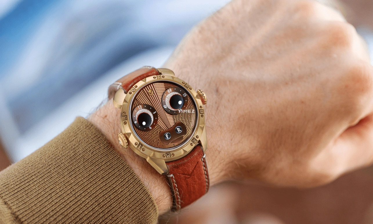 Konstantin Chaykin,Wristmons 42mm,42mm,Bronze,Brown,Automatic,Date,50hours,Minotaur