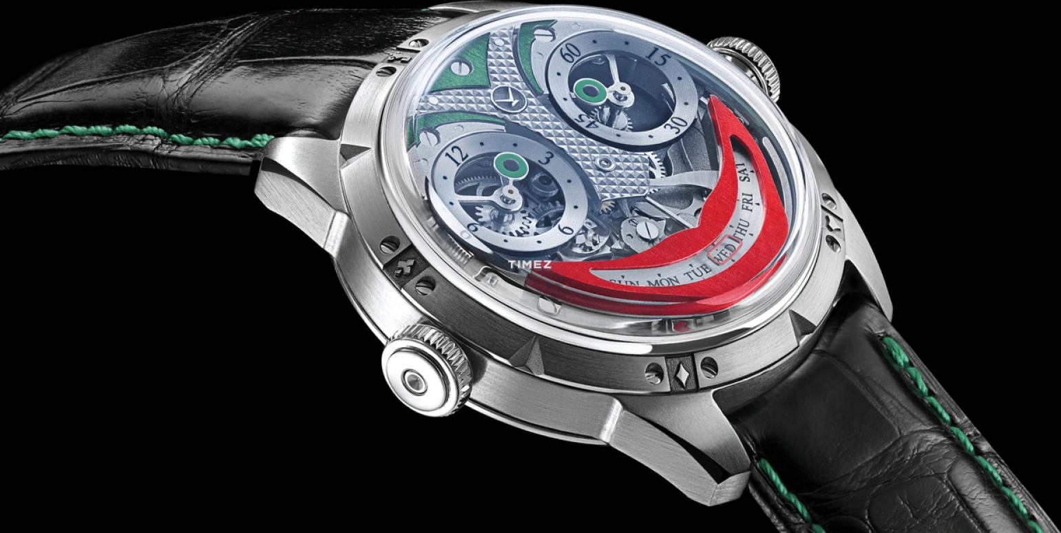 Konstantin Chaykin,Wristmons 40mm,40mm,Stainless Steel,Skeleton,Automatic,Date,Day,Tourbillon,Joker Five