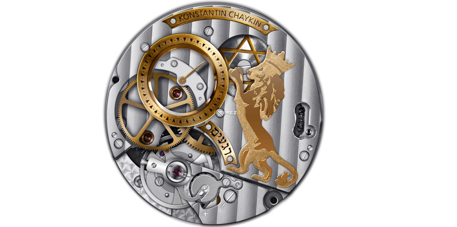 Konstantin Chaykin,Decalogue 40mm,40mm,Rose Gold,Blue,White,Handwound,Moonphase,Sapphire,Crystal Glass,Decalogue Rega