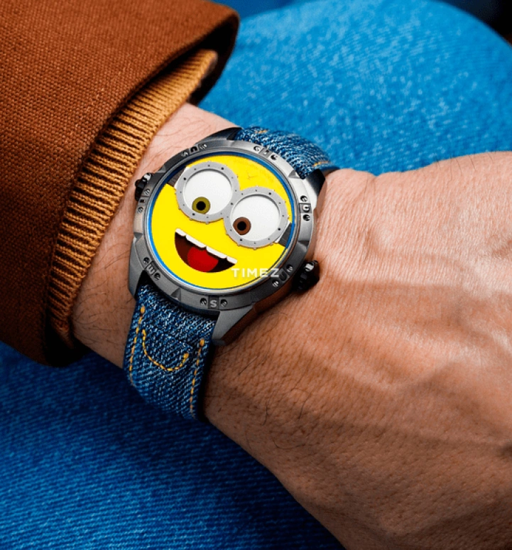 Konstantin Chaykin,Wristmons 40mm,40mm,Titanium,Yellow,White,Red,Automatic,Moonphase,Sapphire,Crystal Glass,Minions Titanium