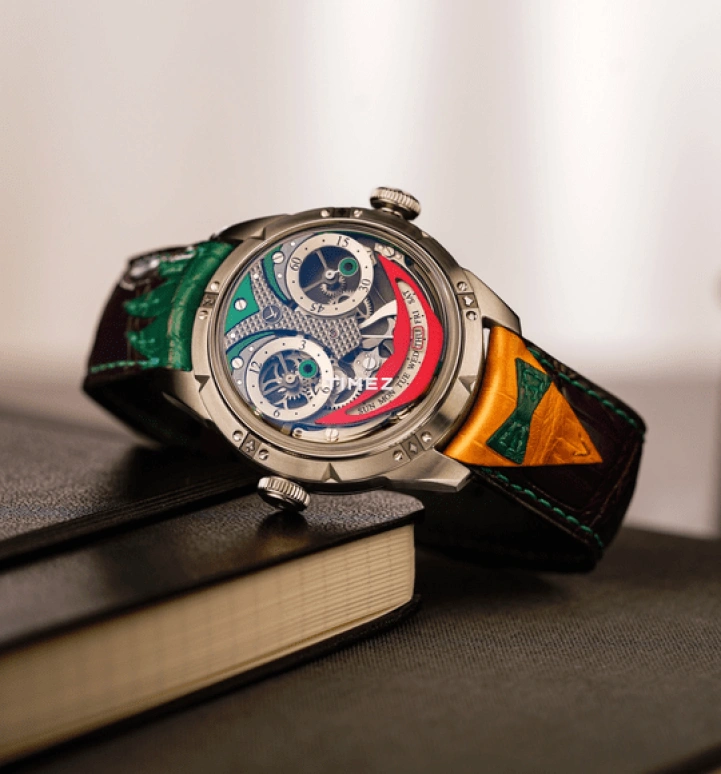 Konstantin Chaykin,Wristmons 40mm,40mm,Stainless Steel,Skeleton,Automatic,Date,Day,Tourbillon,Joker Five