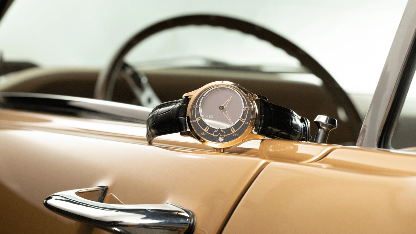 Konstantin Chaykin,Levitas 44mm,44mm,Rose Gold,Stainless Steel,Transparent,Brown,Handwound,Moonphase,Sapphire,Crystal Glass,Levitas Moon Phases 44