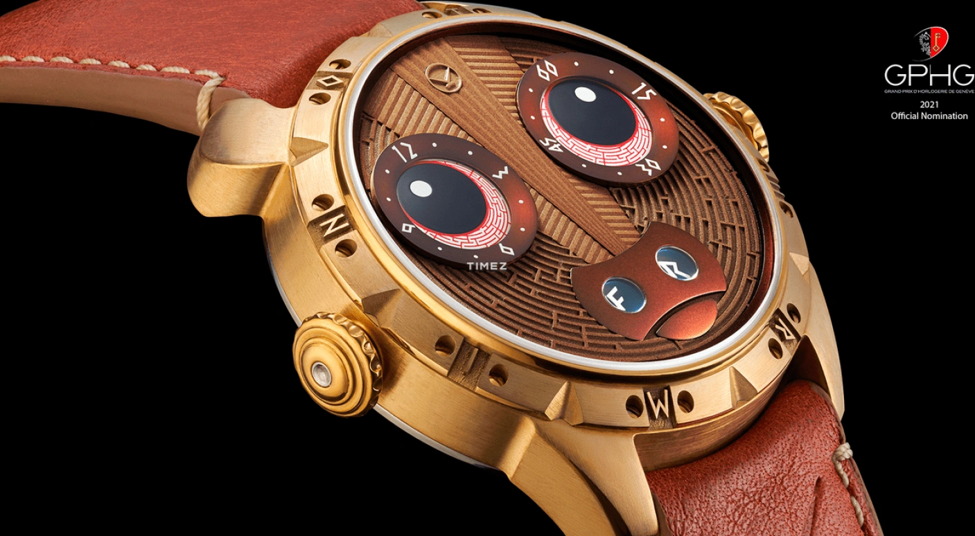 Konstantin Chaykin,Wristmons 42mm,42mm,Bronze,Brown,Automatic,Date,50hours,Minotaur