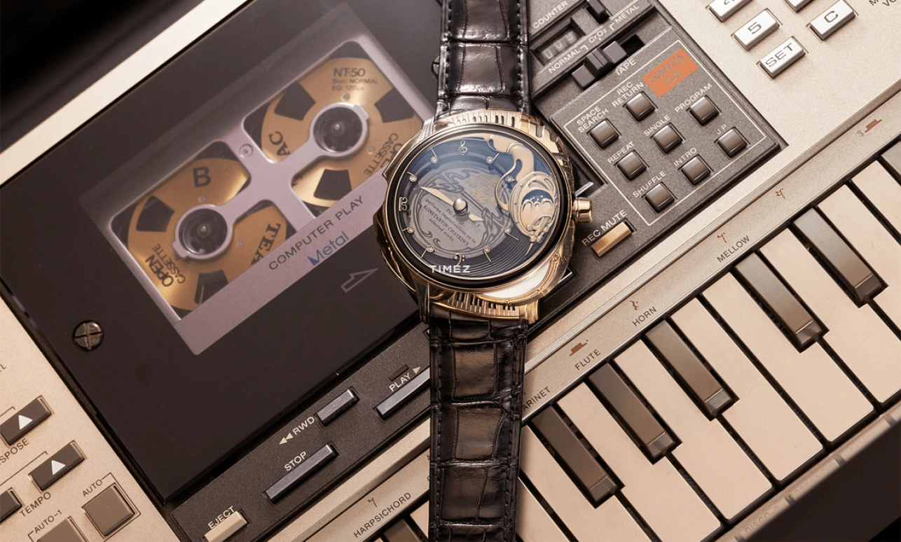 Konstantin Chaykin,Levitas 61mm,61mm,White Gold,Rose Gold,Transparent,Black,Handwound,Moonphase,Sapphire,Crystal Glass,Levitas Jazz