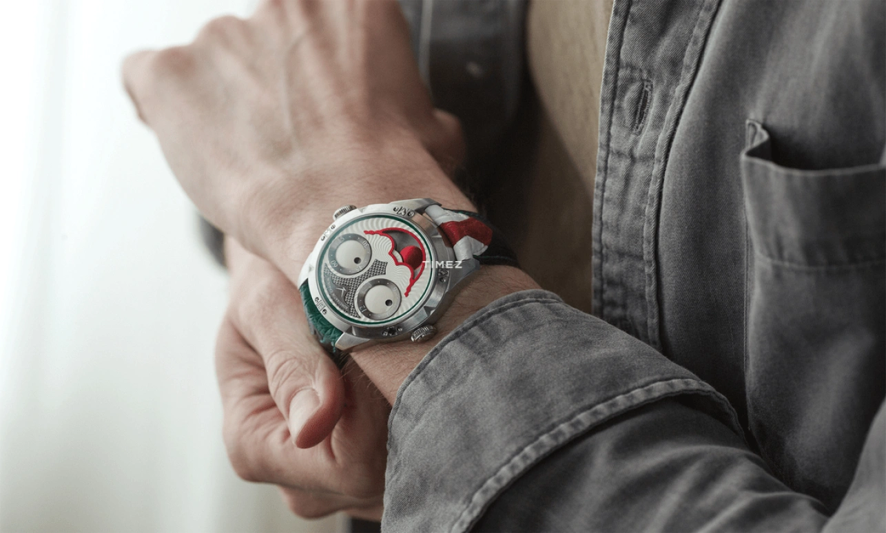 Konstantin Chaykin,Wristmons 42mm,42mm,Stainless Steel,Silver,Grey,Red,Automatic,Moonphase,68hours,Joker