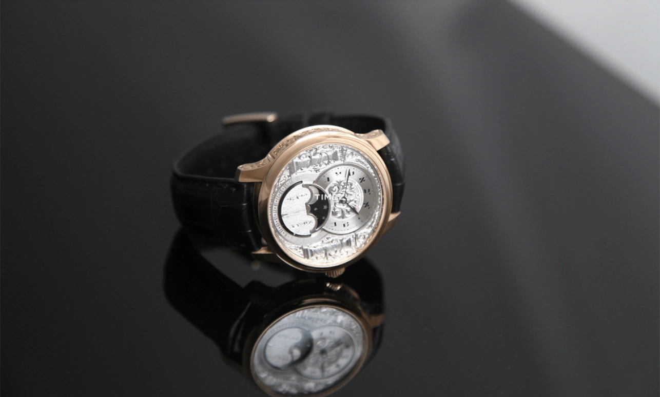 Konstantin Chaykin,Decalogue 42mm,42mm,Rose Gold,Silver,Grey,Handwound,Moonphase,Sapphire,Crystal Glass,Decalogue Luah Shana White