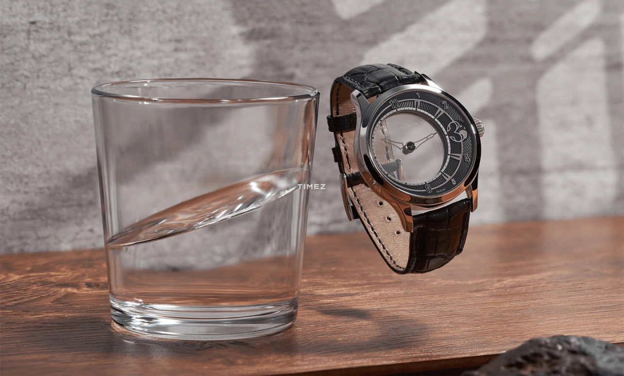 Konstantin Chaykin,Levitas 44mm,44mm,Rose Gold,Stainless Steel,Transparent,Brown,Handwound,Moonphase,Sapphire,Crystal Glass,Levitas Moon Phases 44