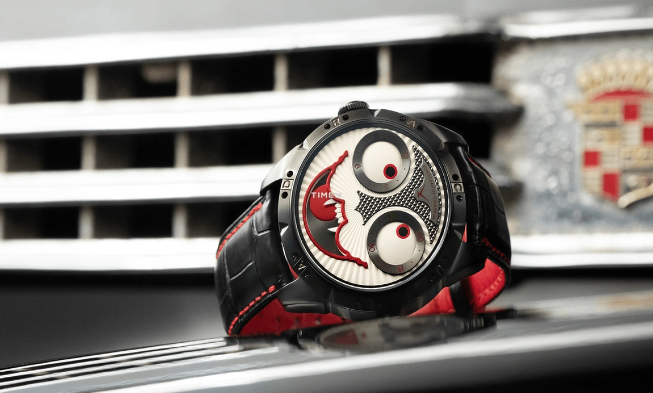 Konstantin Chaykin,Wristmons 42mm,42mm,Stainless Steel,White,Black,Red,Automatic,Moonphase,Sapphire,Crystal Glass,Dracula