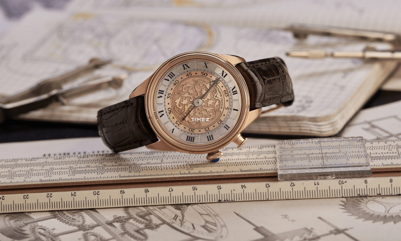 Konstantin Chaykin,Genius Temporis 40mm,40mm,Rose Gold,Rose Gold,Silver,Handwound,Sapphire,Crystal Glass,Round,Genius Temporis