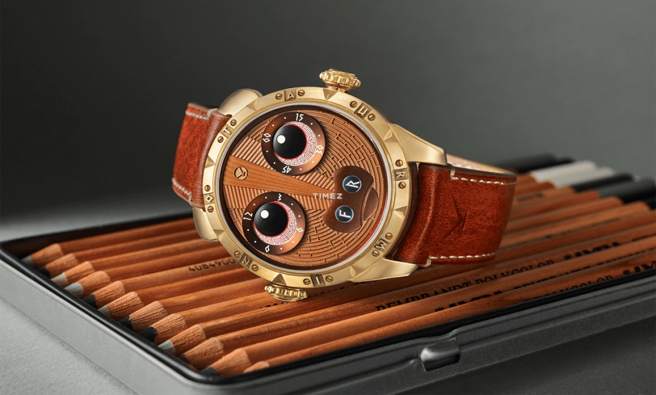 Konstantin Chaykin,Wristmons 42mm,42mm,Bronze,Brown,Automatic,Date,50hours,Minotaur
